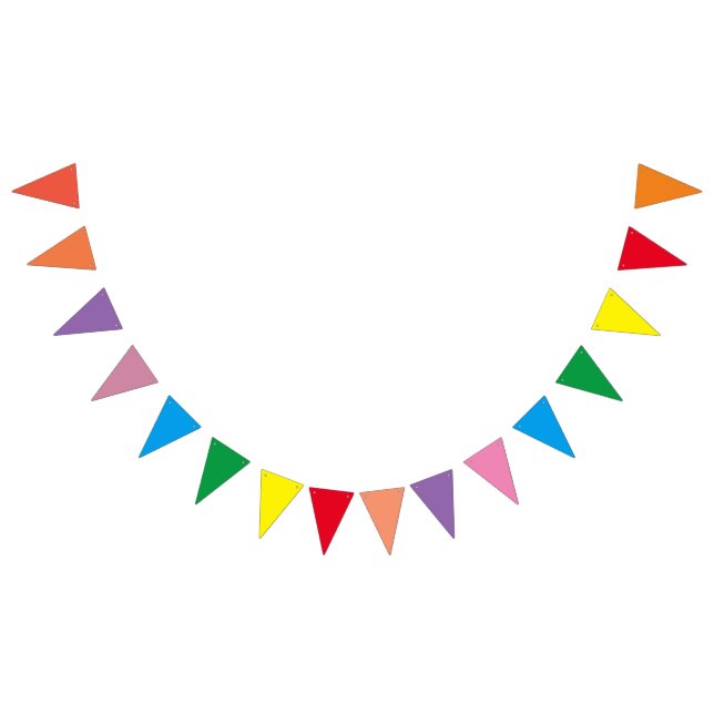 Rainbow of Colour Bunting (All)