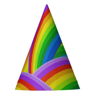 Rainbow of Colour Party Hat