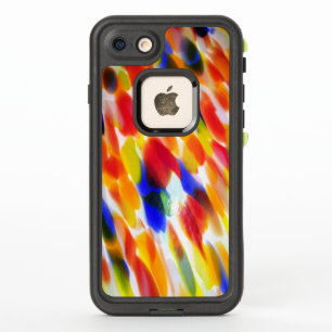 Rainbow Of Colourful Smears on White