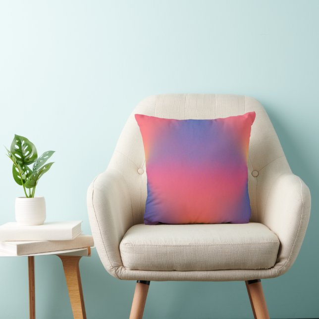 Rainbow of Colours Diamond Shapes Cushion (Chair)