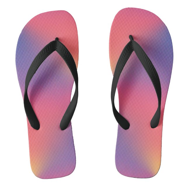 Rainbow of Colours Diamond Shapes Jandals (Footbed)
