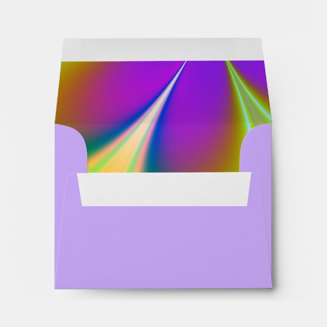Rainbow of Colours Wedding Envelope (Back (Bottom))