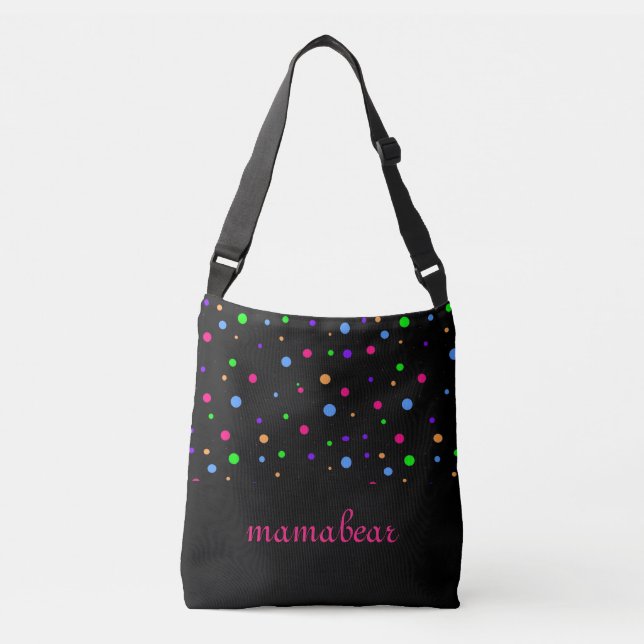 Rainbow of Dots Crossbody Bag (Front)