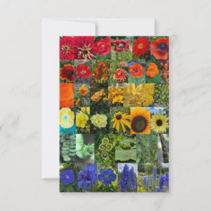 Rainbow of Flowers Card