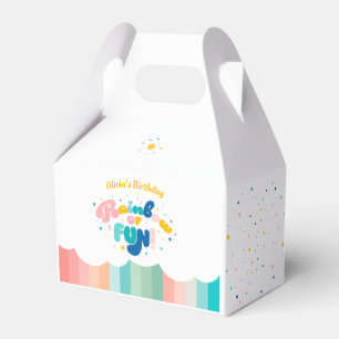 Rainbow of Fun Birthday Party Theme Favour Box