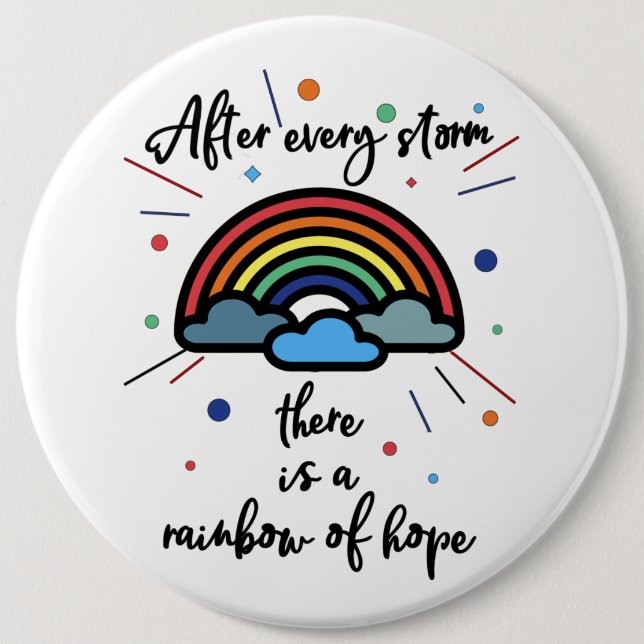 Rainbow Of Hope 6 Cm Round Badge (Front)