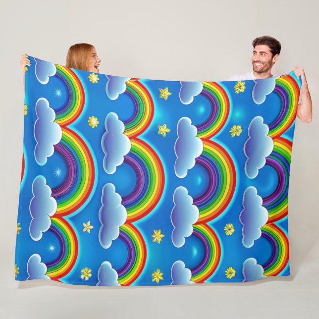 Rainbow of Hope - Cosy Baby Blanket (In Situ)
