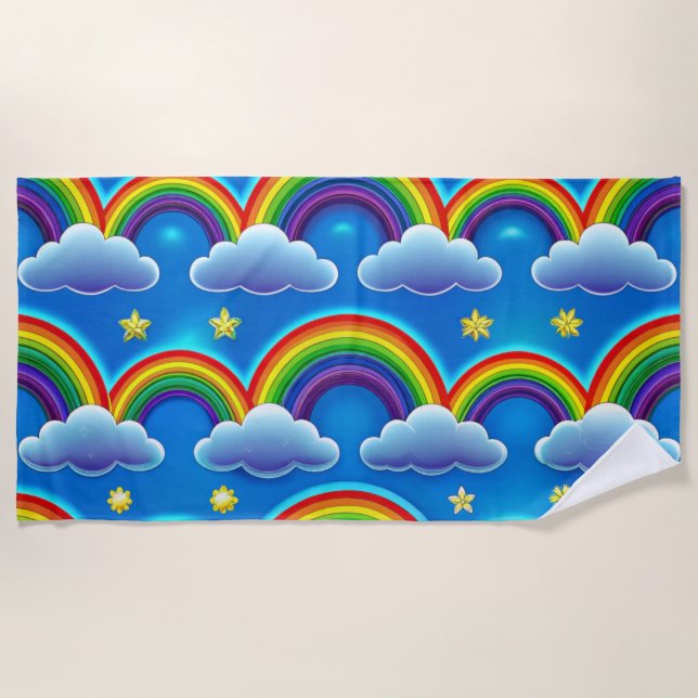 Rainbow of Hope - Cosy Baby Blanket (Front)