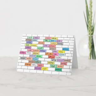 Rainbow of Inspirational Graffiti Card