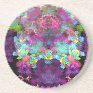 Rainbow of Lichens Coaster