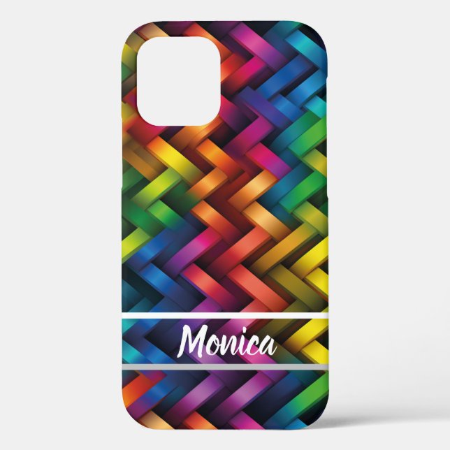 Rainbow of Vibrant Geometry Case-Mate iPhone Case (Back)