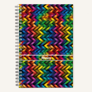 Rainbow of Vibrant Geometry Notebook