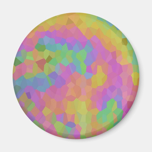 Rainbow Oil Mosaics Magnet (Front)