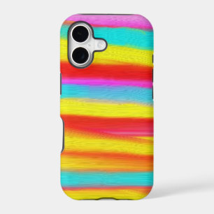 Rainbow oil paint stripes graphic art