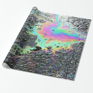 Rainbow Oil Slick Wrapping Paper