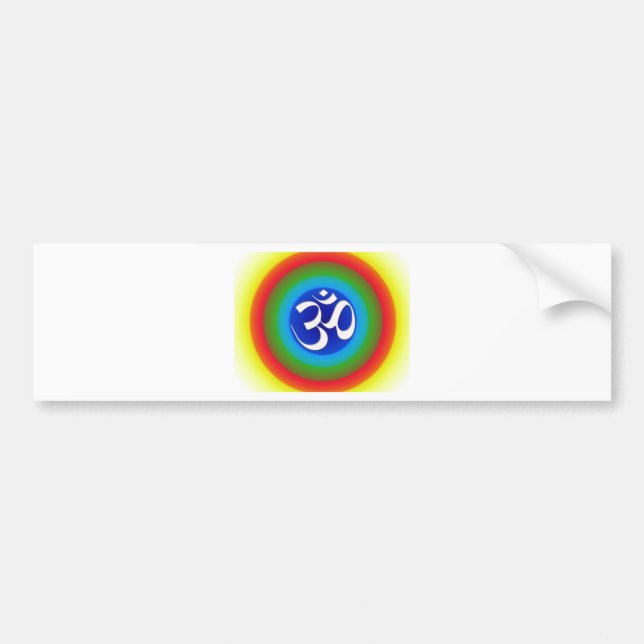 Rainbow_om Bumper Sticker (Front)