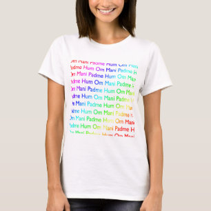 Rainbow Om Mani Padme Hum T-Shirt