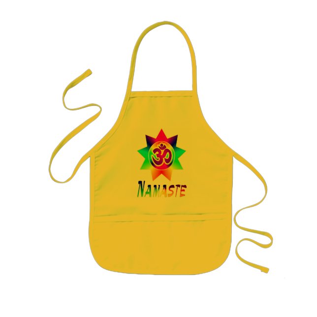 Rainbow Om Namaste Apron (Front)