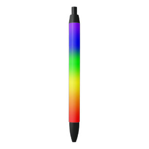 Rainbow Ombre Black Ink Pen
