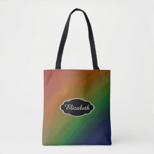 Rainbow Ombre   Bold Colourful Pride Flag Abstract Tote Bag
