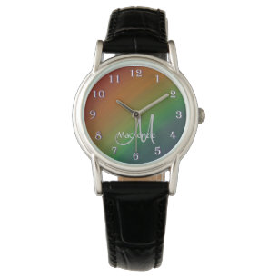 Rainbow Ombre Bold Colourful Pride Flag Abstract Watch
