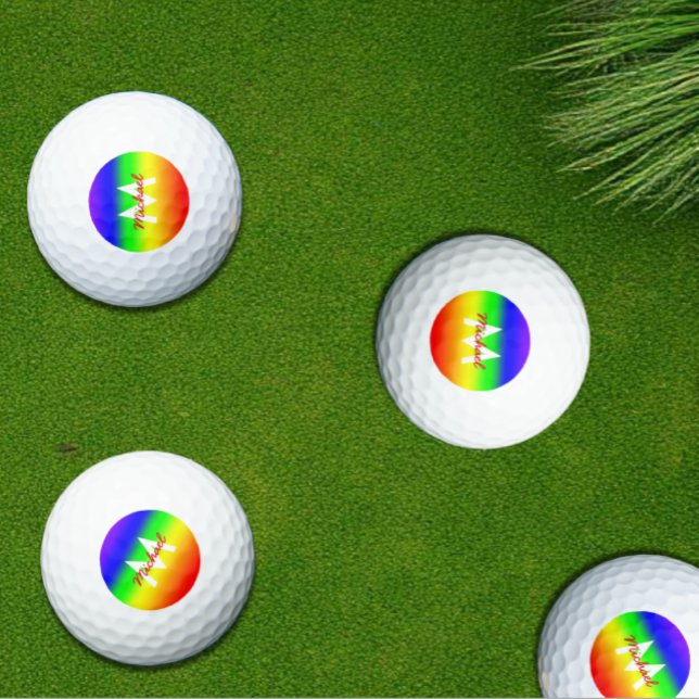 Rainbow Ombre Golf Balls (Creator Uploaded)