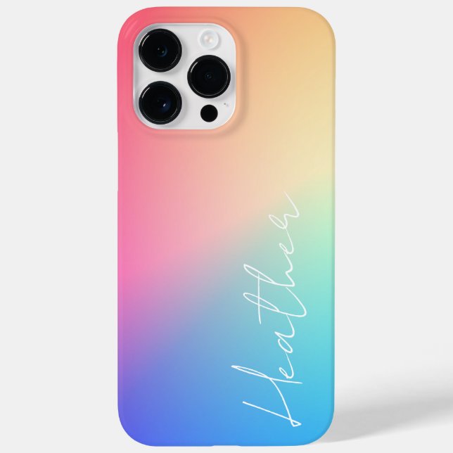 Rainbow Ombre Gradient  Case-Mate iPhone Case (Back)