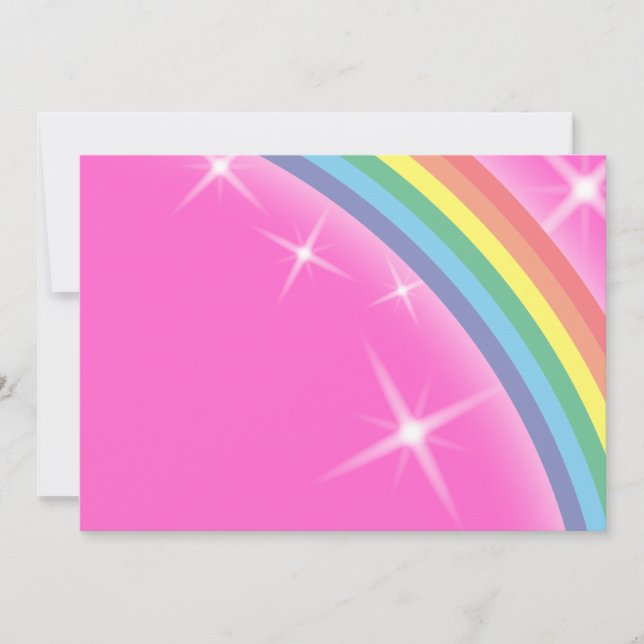 Rainbow on a pink sky background (Front)