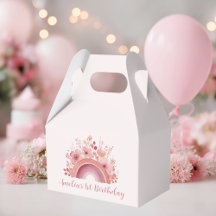 Rainbow Onederful 1st Birthday Party Favour Box