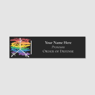 Rainbow Order of Defence Name Tag