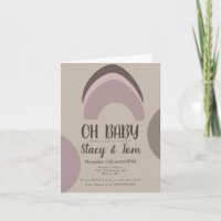 Rainbow Organic Shapes Bohemian Baby Shower