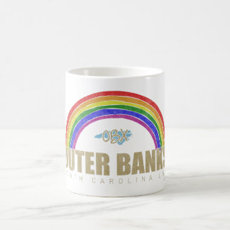 Rainbow Outer Banks OBX North Carolina USA Vintage Coffee Mug