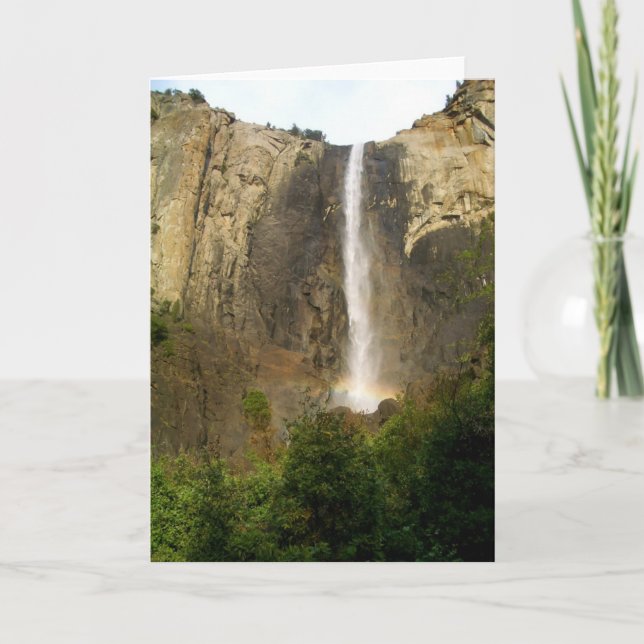 Rainbow over Bridalveil Falls Card (Front)