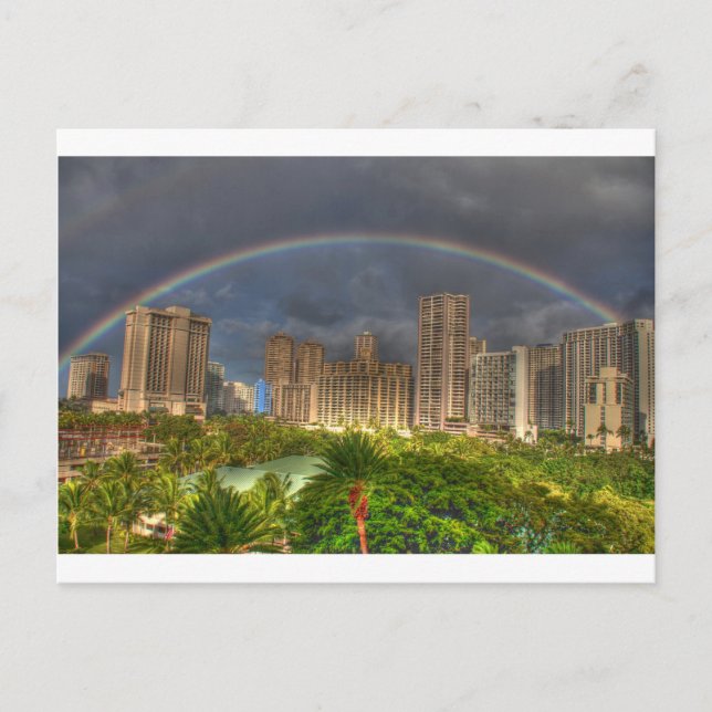 Rainbow over Hawaii Postcard (Front)