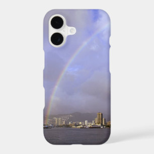 Rainbow over Honolulu, Hawaii, USA