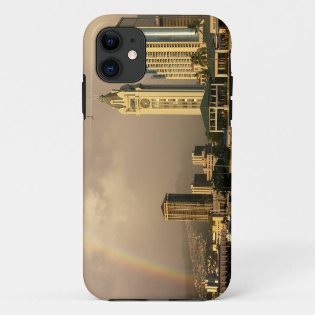 Rainbow over Honolulu, Hawaii, USA 2 Case-Mate iPhone Case (Back)