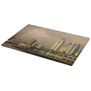 Rainbow over Honolulu, Hawaii, USA 2 Cutting Board