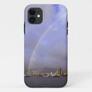 Rainbow over Honolulu, Hawaii, USA Case-Mate iPhone Case