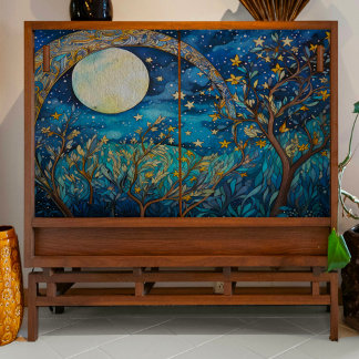 Rainbow over Moon Decoupage Tissue Paper