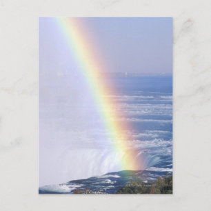 Rainbow Over Niagara Falls, New York Postcard