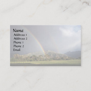 Rainbow Over Pastureland Business Card