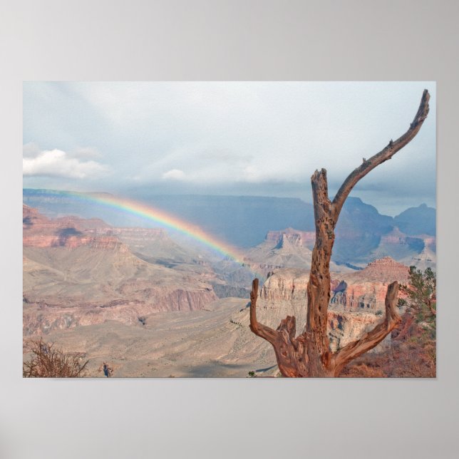 Rainbow over the Grand Canyon Poster (Front)