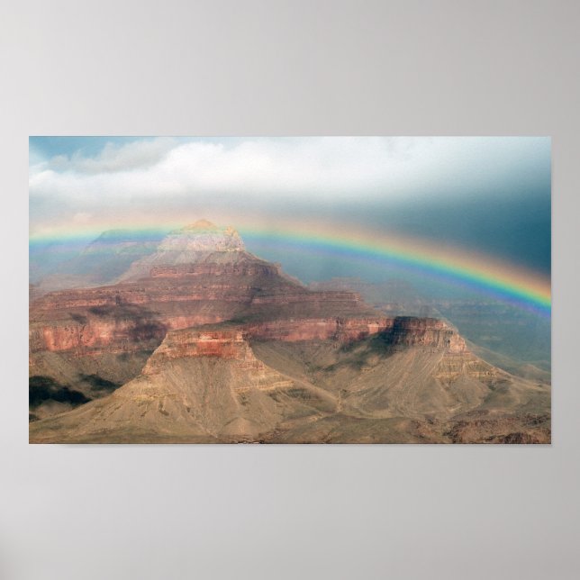 Rainbow over the Grand Canyon Poster (Front)