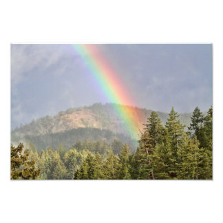 Rainbow Over the Mountains Photo Print