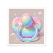 Rainbow Pacifier Napkins