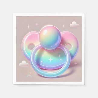 Rainbow Pacifier Napkins