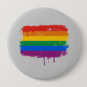 Rainbow Paint 10 Cm Round Badge