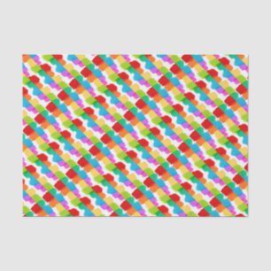 Rainbow paint dabs birthday occasion gift tissue paper