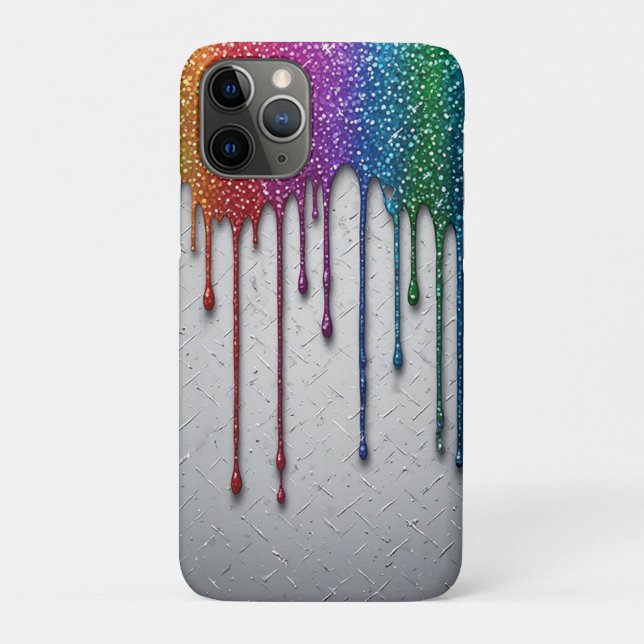 Rainbow Paint Drip Splash ✨Vibrant Colour Explosio Case-Mate iPhone Case (Back)