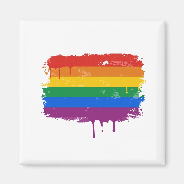 Rainbow Paint Magnet (Front)